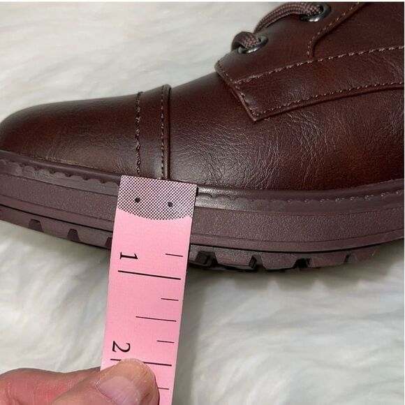 Guess GBC Los Angeles Women’s Ankle Combat Boots Lace Up Brown. Sz 7M. New - Picture 10 of 10